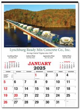 Large Format Custom Calendars - 12 Sheet